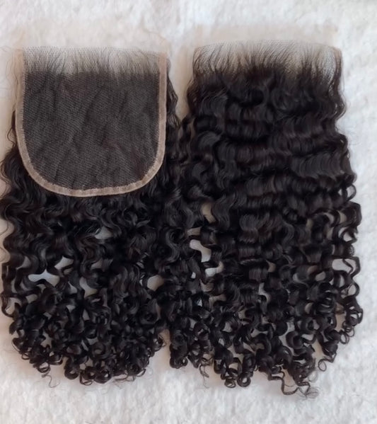 Lace Closure Burmese Curly